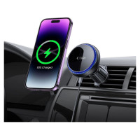 Tech-Protect MM15W-V4 Car Phone Holder with MagSafe 15W Inductive Charger for Air Vent - Black