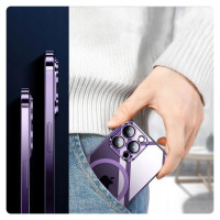 Tech-Protect MagShine Line MagSafe case for iPhone 15 - black