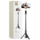 Tech-Protect L05S Bluetooth Selfie Stick with Tripod up to 105cm with LED Light - Black