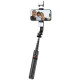 Tech-Protect L05S Bluetooth Selfie Stick with Tripod up to 105cm with LED Light - Black