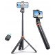 Tech-Protect L03S Bluetooth selfie stick with remote control, tripod up to 148cm and 180 head - white