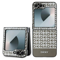 Dkny Repeat Pattern Bottom Stripe Case for Samsung Galaxy Z Flip 6 - Brown