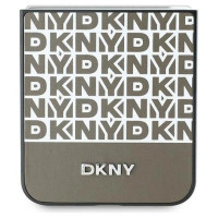 Dkny Repeat Pattern Bottom Stripe Case for Samsung Galaxy Z Flip 6 - Brown