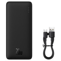 Baseus Airpow 20W 10000mAh Power Bank with Baseus Simple Series USB-A - USB-C 30cm Cable - Black