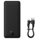 Baseus Airpow 20W 10000mAh Power Bank with Baseus Simple Series USB-A - USB-C 30cm Cable - Black