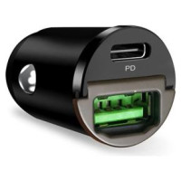 Puro Elektrik Puro Mini 30W Power Delivery USB-C USB-A Car Charger - Black