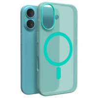 Puro Daylight MagSafe Silicone Case for iPhone 16 - Green