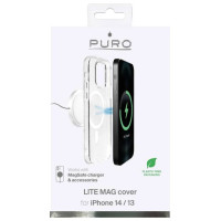 Puro Lite Mag MagSafe Silicone Case for iPhone 14 / 13 - Transparent