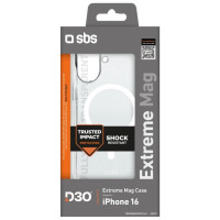 SBS Extreme Mag D3O MagSafe iPhone 16 Case - Transparent