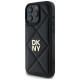 Dkny Quilted Stack Logo iPhone 16 Pro Case - Black