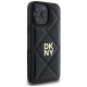 Dkny Quilted Stack Logo iPhone 16 Pro Case - Black