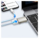 Joyroom S-H151 USB-C (male) / USB-A (female) Adapter with Lanyard Eyelet - Silver
