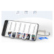 Joyroom S-H151 USB-C (male) / USB-A (female) Adapter with Lanyard Eyelet - Silver