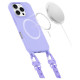 Tech-Protect MagNecklace MagSafe Case with Lanyard for iPhone 16 Pro Max - Purple