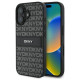 Dkny Texture Pattern Tonal Stripe iPhone 16 Case - Black