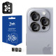 3Mk Protection 3mk Lens Protection Pro Camera Cover with Titanium Frame for iPhone 16 Pro / 16 Pro Max