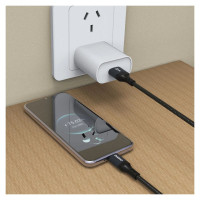 Dudao L3ST USB-A - USB-C 5A Cable 1.2m Braided - Black