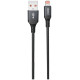 Dudao 3A 30W L3SL USB-A - Lightning Cable Braided 1.2m - Black