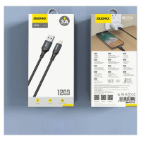 Dudao 3A 30W L3SL USB-A - Lightning Cable Braided 1.2m - Black