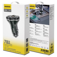 Dudao R78 78W Car Charger USB-C PD / 2xUSB-A QC - Black
