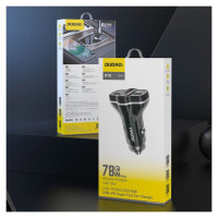 Dudao R78 78W Car Charger USB-C PD / 2xUSB-A QC - Black