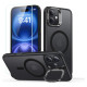 ESR Classic Hybrid Kickstand Halolock MagSafe Case Set + Tempered Glass for iPhone 16 - Black