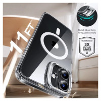 ESR Classic Hybrid Kickstand Halolock MagSafe Case Set + Tempered Glass for iPhone 16 PLUS - Clear