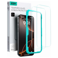 ESR Tempered Glass 2-PACK for iPhone 16 - transparent
