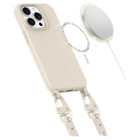 Tech-Protect MagNecklace MagSafe iPhone 15 Pro Case - Beige
