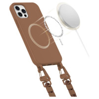 Tech-Protect MagNecklace MagSafe Case for iPhone 12 / 12 Pro - Brown