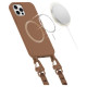 Tech-Protect MagNecklace MagSafe Case for iPhone 12 / 12 Pro - Brown
