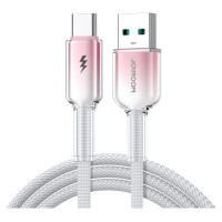 Joyroom S-A42 Crystal-Clear Series 3A USB-A - USB-C cable 1.2m - white