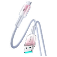 Joyroom S-A42 Crystal-Clear Series 3A USB-A - USB-C cable 1.2m - white