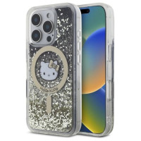 Hello Kitty Liquid Glitter Fever MagSafe iPhone 16 Pro Case - Gold