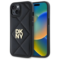 Dkny Quilted Stack Logo iPhone 14 Case - Black
