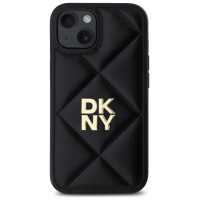 Dkny Quilted Stack Logo iPhone 14 Case - Black
