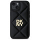 Dkny Quilted Stack Logo iPhone 14 Case - Black