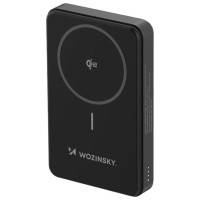 Wozinsky Powerbank Wozinsky WLWP-10KA0Y3S 22.5W PD Qi2 10000 mAh, with stand, 1x USB-A, 1x USB-C - black