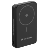 Wozinsky Powerbank Wozinsky WLWP-10KA0Y3S 22.5W PD Qi2 10000 mAh, with stand, 1x USB-A, 1x USB-C - black