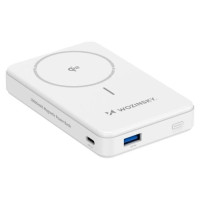 Wozinsky Powerbank Wozinsky WLWP-10KA0Y3WS 22.5W PD Qi2 10000 mAh, with stand, 1x USB-A, 1x USB-C - white