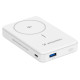 Wozinsky Powerbank Wozinsky WLWP-10KA0Y3WS 22.5W PD Qi2 10000 mAh, with stand, 1x USB-A, 1x USB-C - white