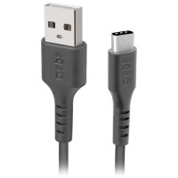 SBS TECABLETC3MTK USB-A - USB-C Cable 3m - Black