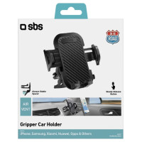 SBS TEHWSUPCLIPSTG smartphone holder for air vent, with reinforced jaws - black