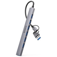 Orico YSA2-U3 USB-A/USB-C Hub Docking Station 1x USB-A 3.0 + 6x USB-A 2.0 - Gray