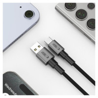 Tech-Protect UltraBoost DNA USB-A / USB-C Cable 15W/3A 200cm - Gray