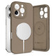 Tech-Protect Liquid Silicone MagSafe Case for iPhone 16 Pro Max - Brown