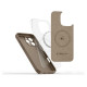 Tech-Protect Liquid Silicone MagSafe Case for iPhone 16 Pro Max - Brown