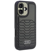 Audi Synthetic Leather MagSafe iPhone 16 Plus 6.7" black/black hardcase AU-TPUPCMIP16M-GT/D3-BK