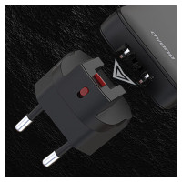 Dudao GaN Dudao A65Q 65W USB-A / USB-C PD Ultra-Thin Travel Wall Charger EU / US - Black
