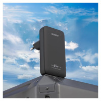Dudao GaN Dudao A65Q 65W USB-A / USB-C PD Ultra-Thin Travel Wall Charger EU / US - Black